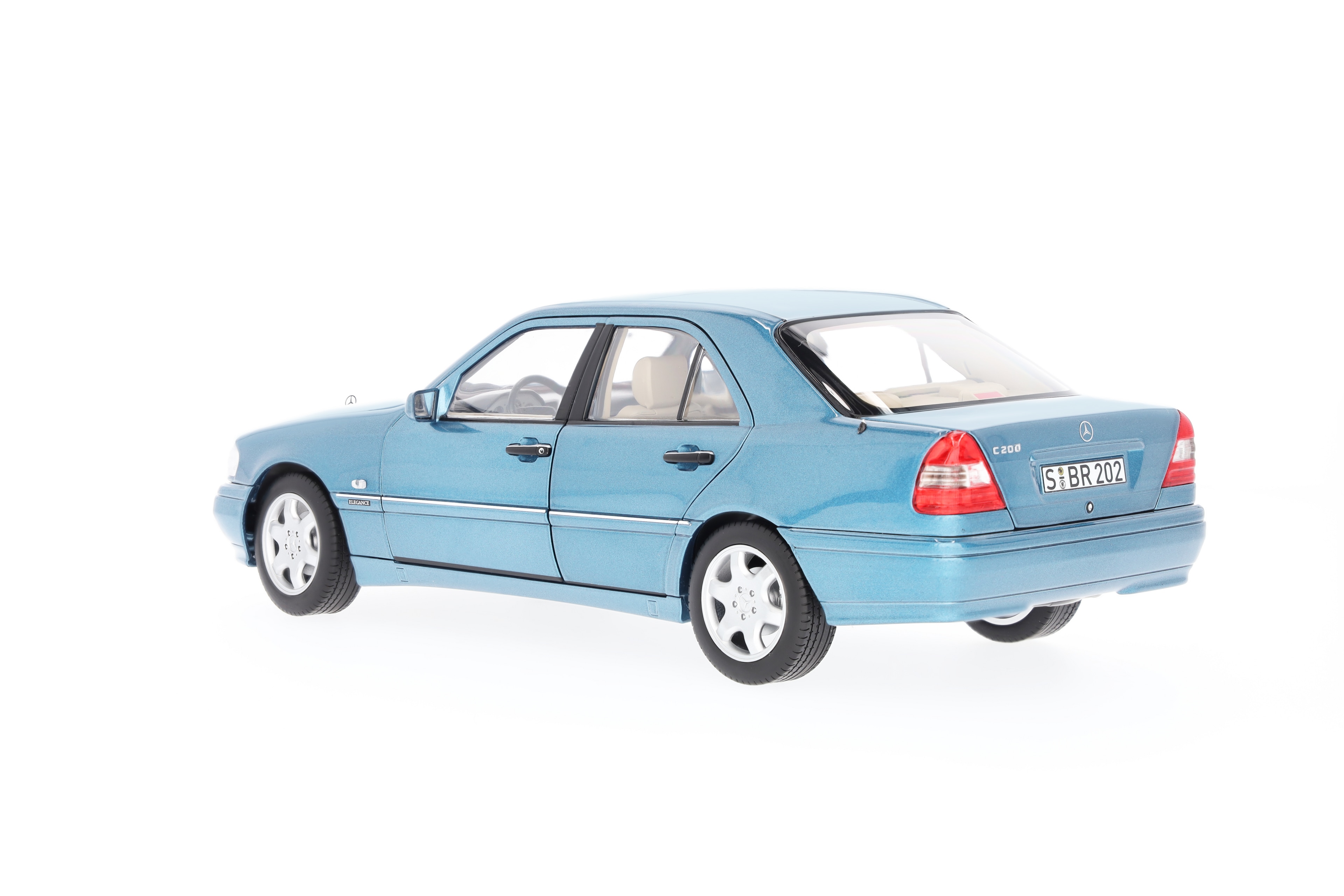 C 200 Limousine W 202 (1997-2001) - aquamarinblau, Norev, 1:18