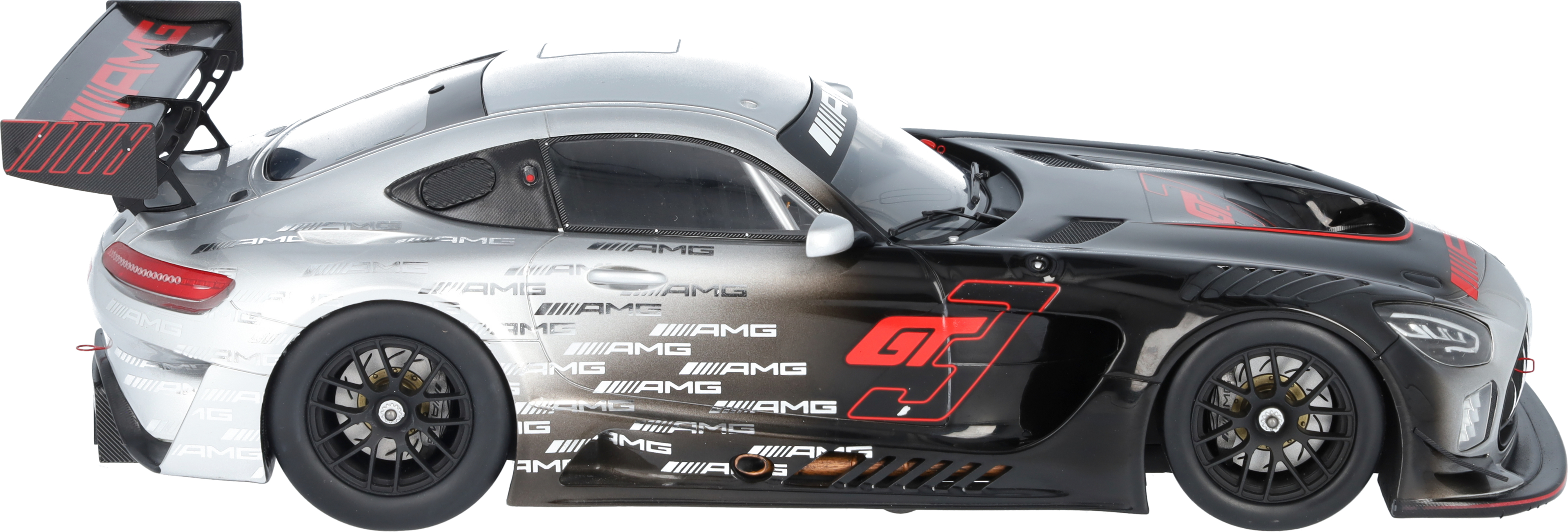 Mercedes-AMG GT3 - schwarz / silberfarben, Minimax, 1:18