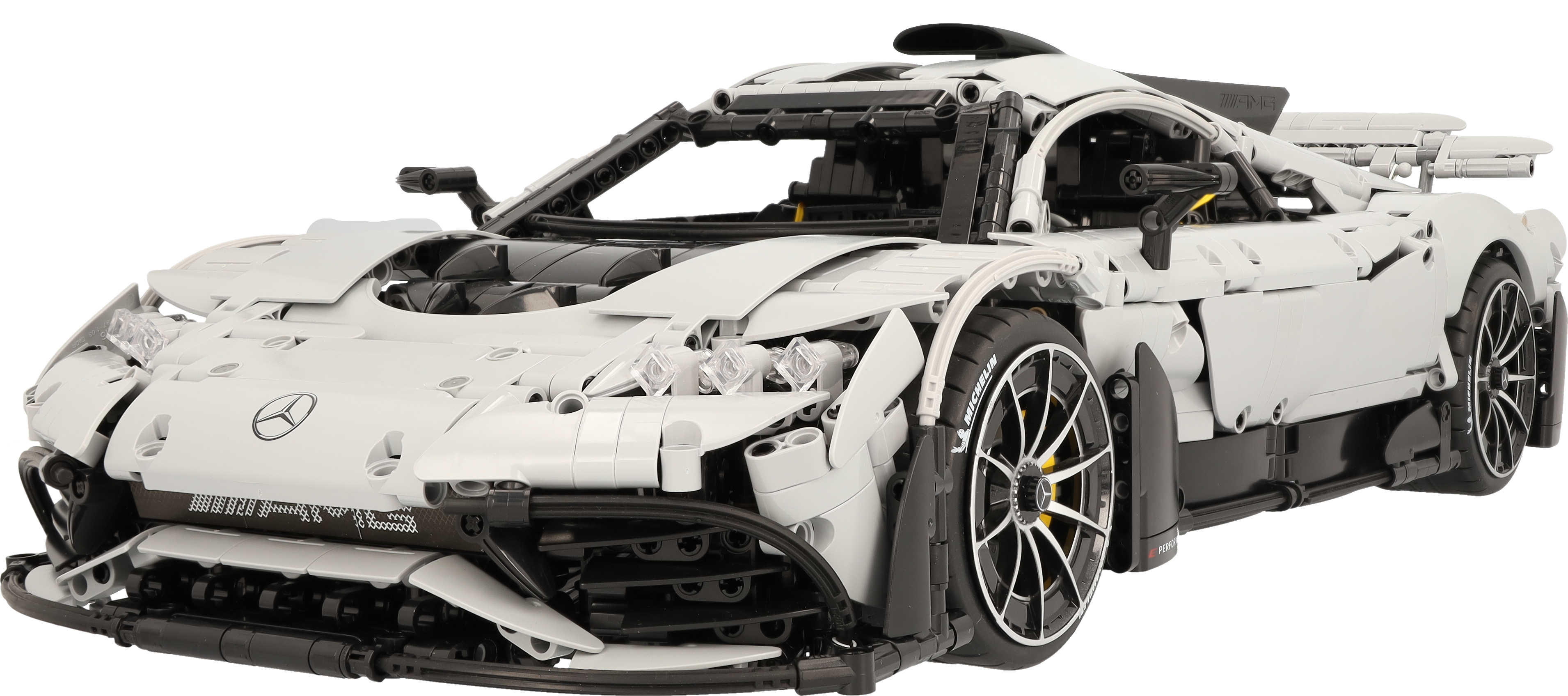 Mercedes-AMG ONE, Klemmbaustein R/C Modell - weiß, CaDa, 1:8 Mercedes-AMG ONE, Klemmbaustein R/C Modell - weiß, CaDa, 1:8