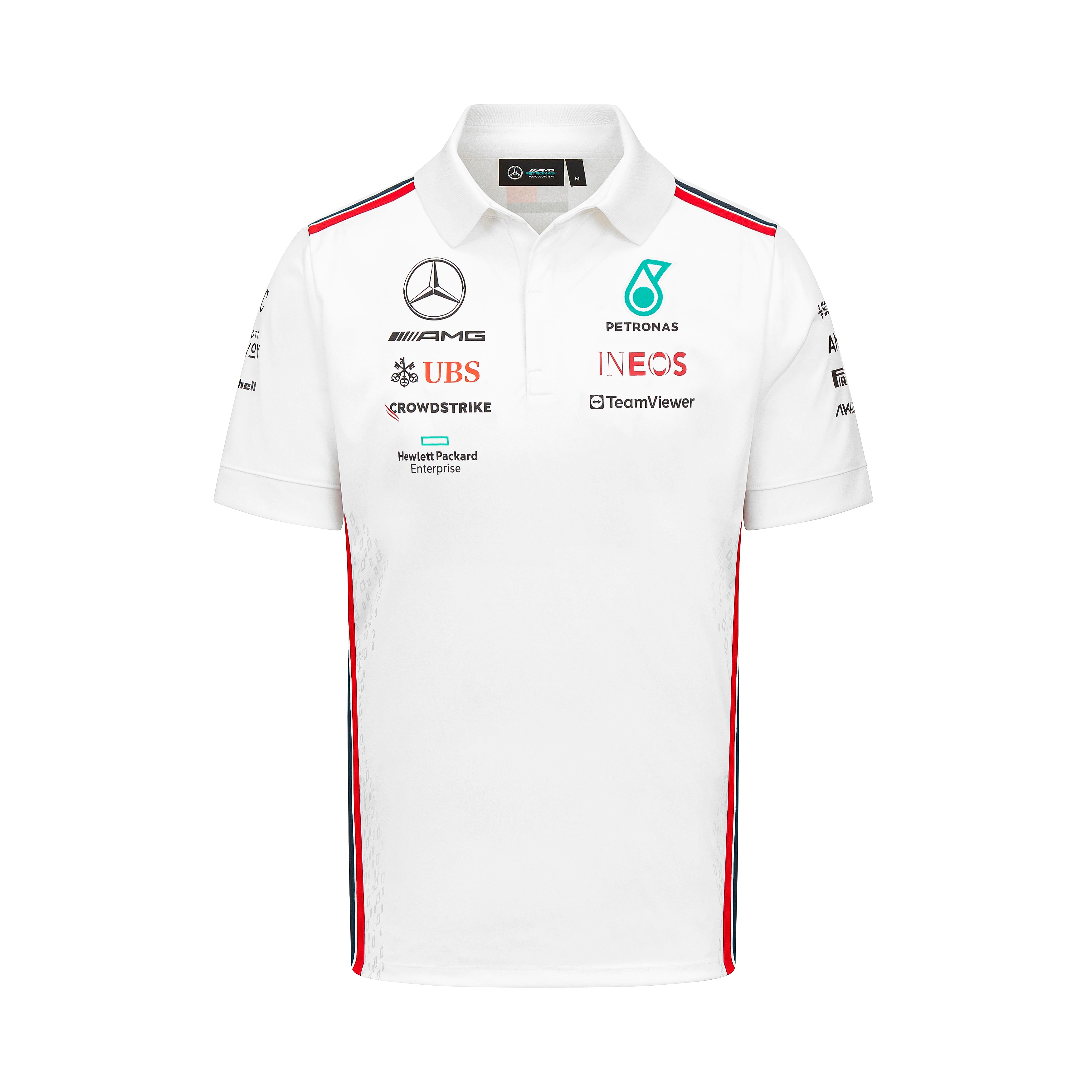 Poloshirt Herren, Team, Mercedes-AMG F1 - weiß, XXL