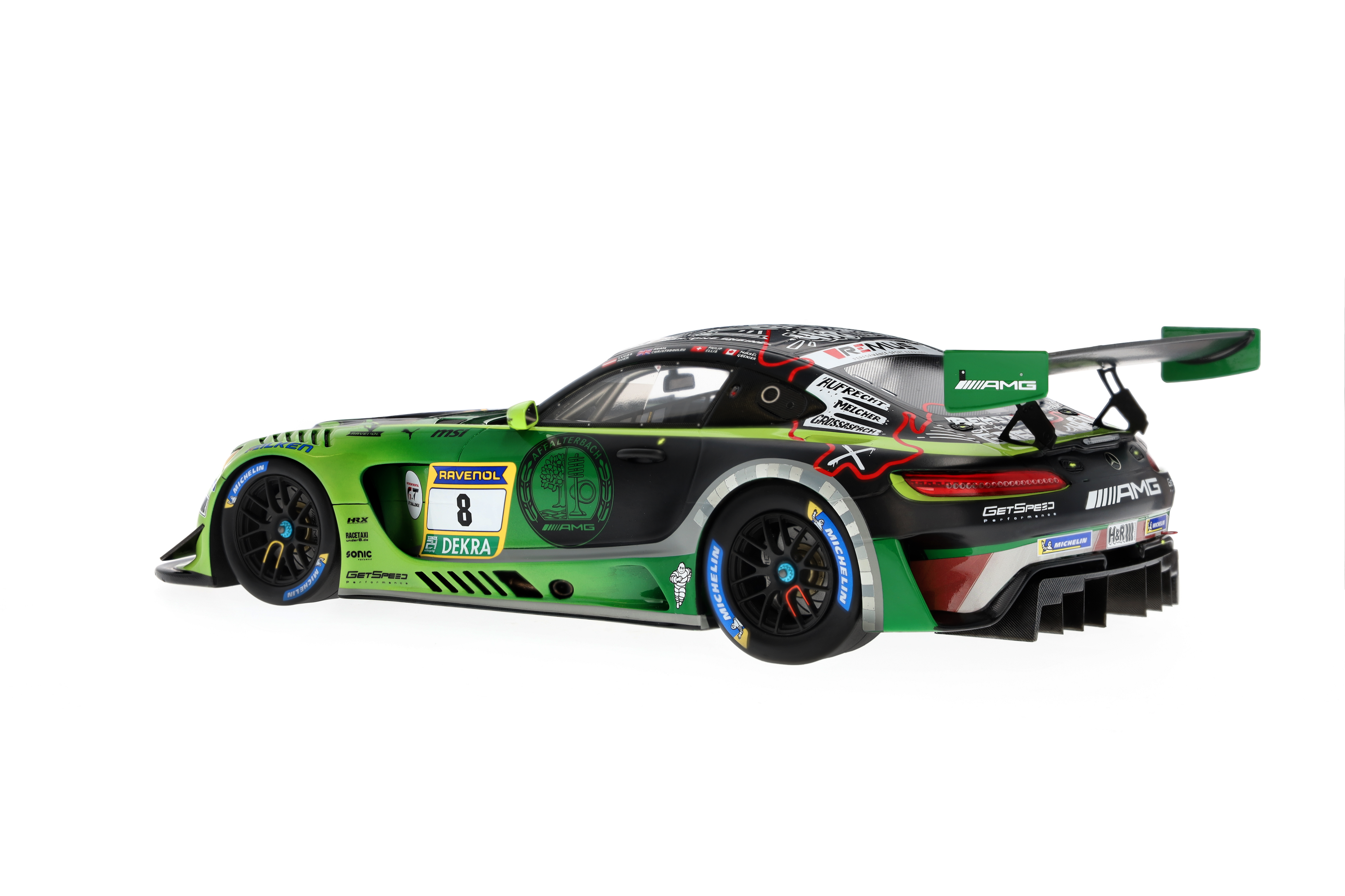 Mercedes-AMG GT3, ADAC RAVENOL 24h Nürburgring 2024, C190 - green hell magno, Minimax, 1:18 Mercedes-AMG GT3, ADAC RAVENOL 24h Nürburgring 2024, C190 - green hell magno, Minimax, 1:18