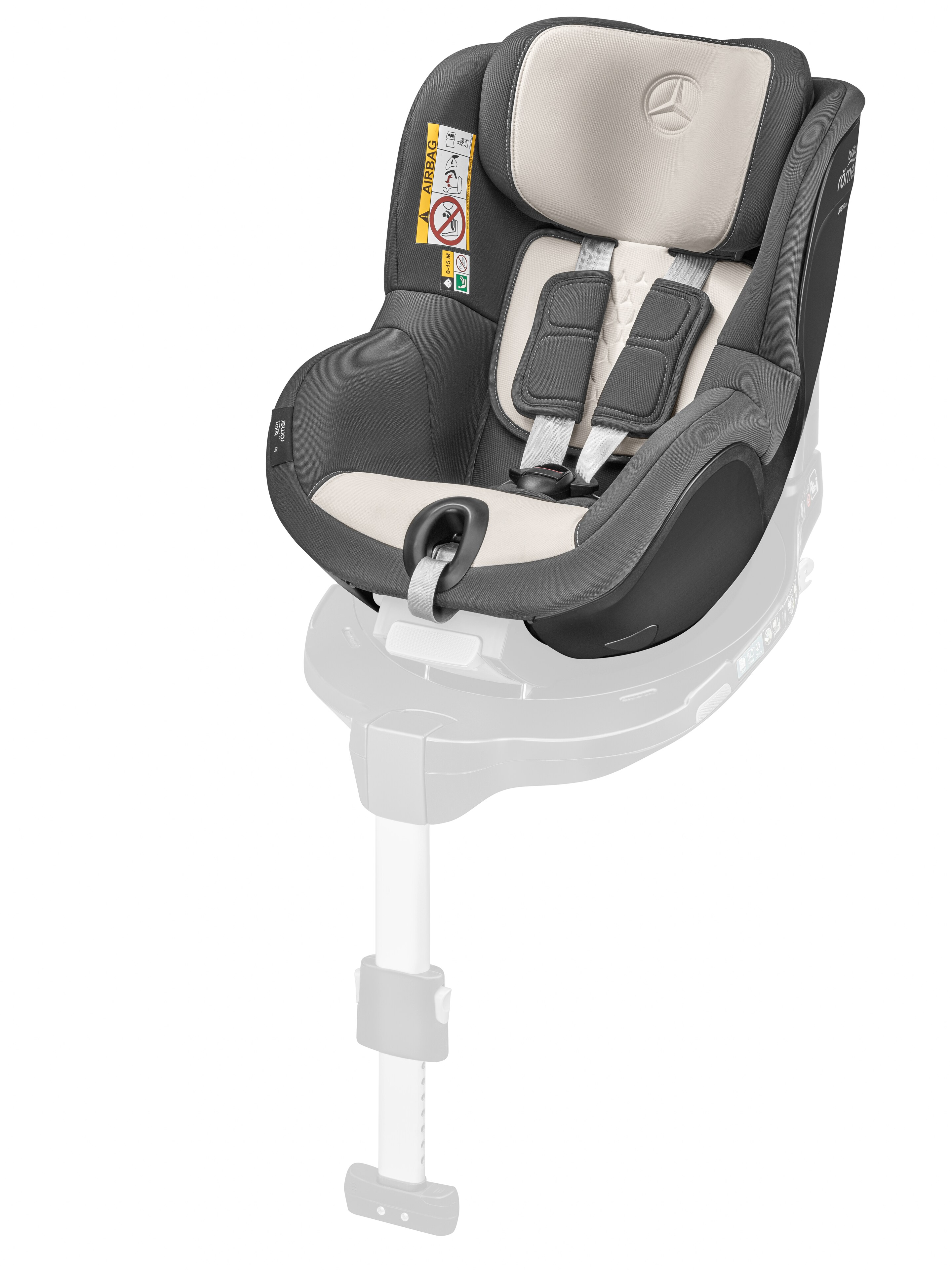 Kindersitz DUALFIX, 3 i-Size, ECE - anthrazit / beige