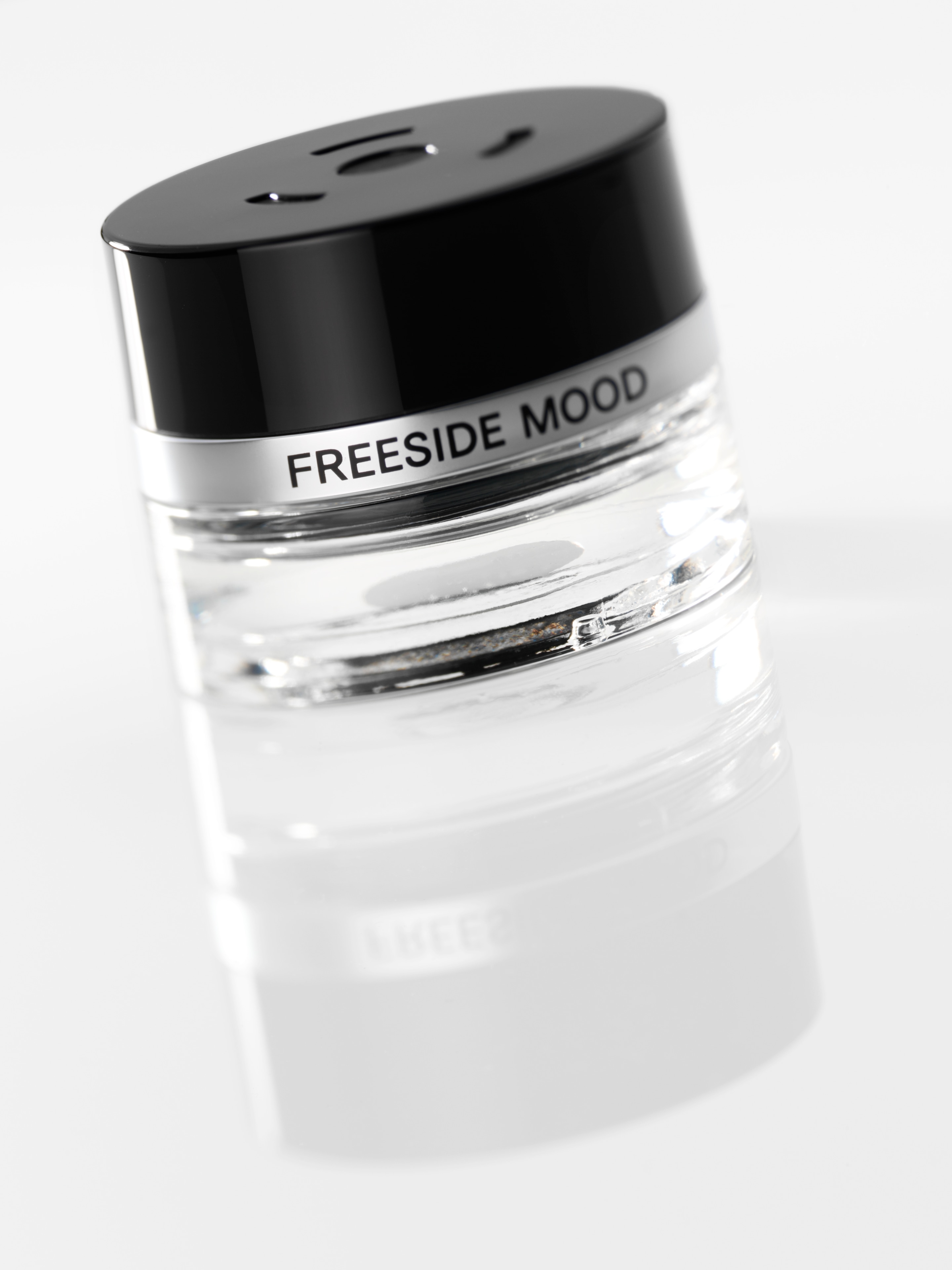 Flakon, FREESIDE MOOD - transparent / schwarz, Glas, 15 ml Flakon, FREESIDE MOOD - transparent / schwarz, Glas, 15 ml