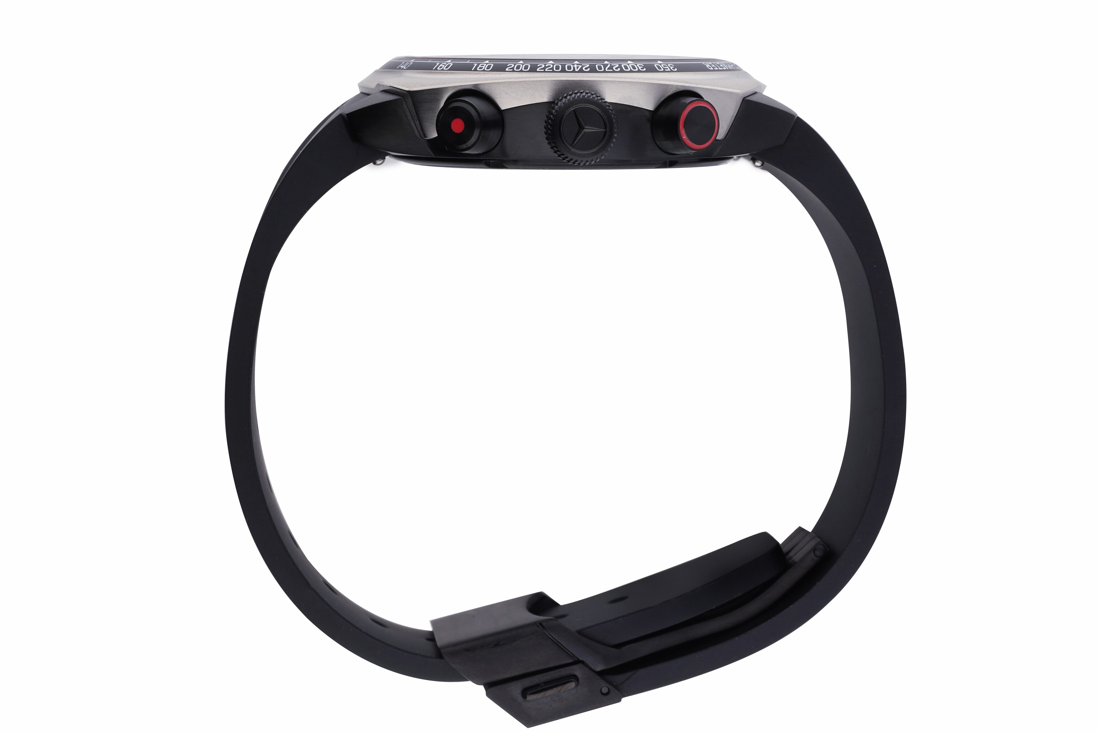 Armbanduhr, Herren, AMG, Essentials Chronograph - schwarz / anthrazit / rot, Edelstahl / Titan / Kautschuk Armbanduhr, Herren, AMG, Essentials Chronograph - schwarz / anthrazit / rot, Edelstahl / Titan / Kautschuk