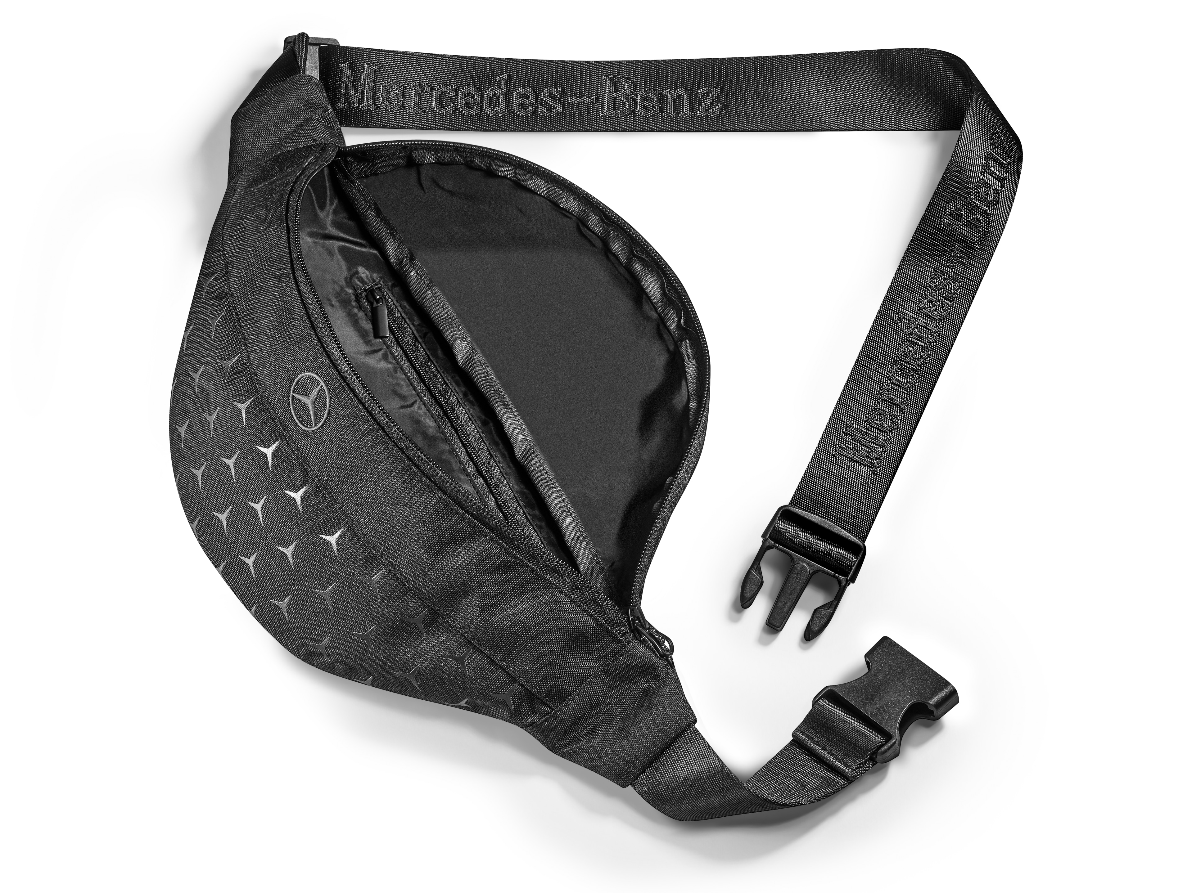 Bauchtasche - schwarz, Polyester (recycelt)