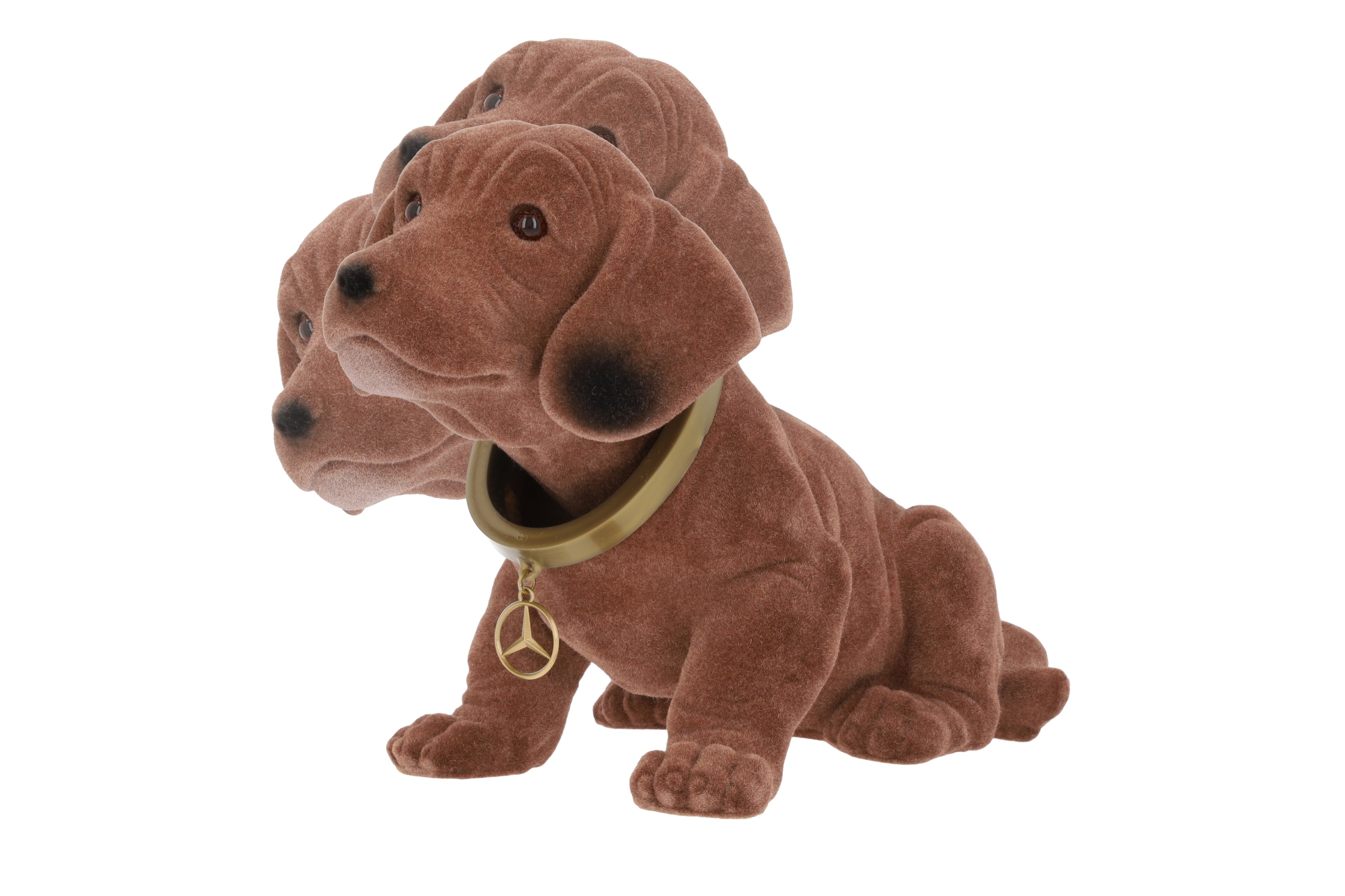 Wackeldackel - braun, Kunststoff