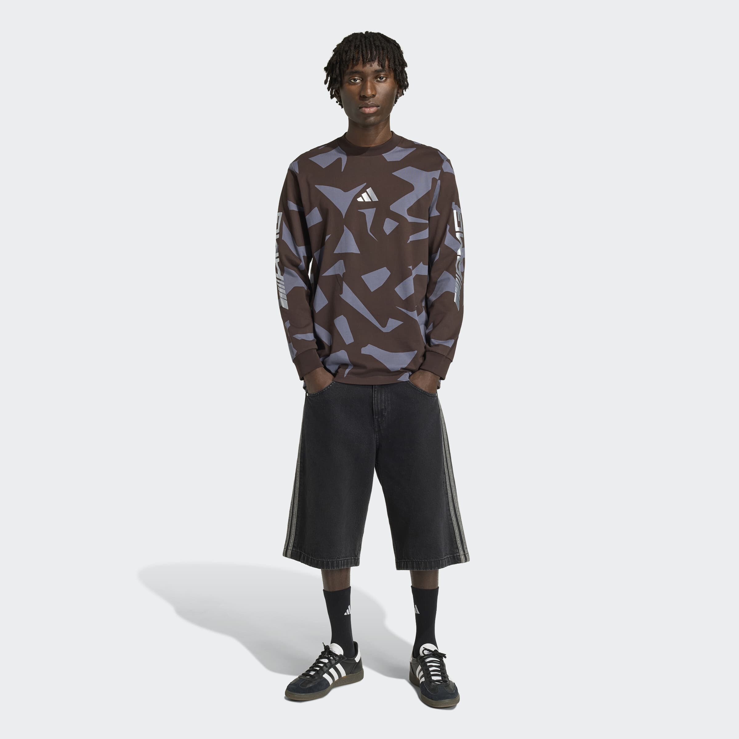 AMG Longsleeve, Unisex - dunkelbraun, M